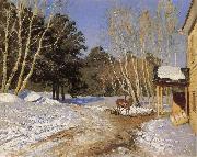Isaac Levitan March oil painting on canvas